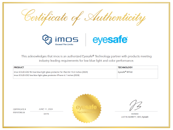 Eyesafe®RPF60 專利技術證書
